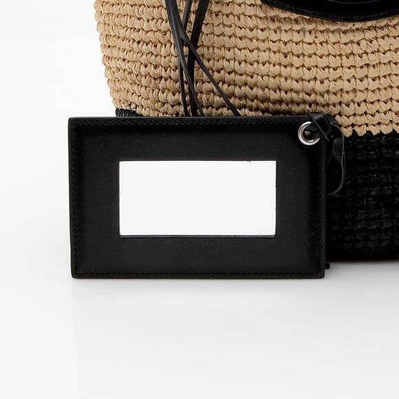 Balenciaga Raffia Striped Panier XS Tote - Picture 15 of 15